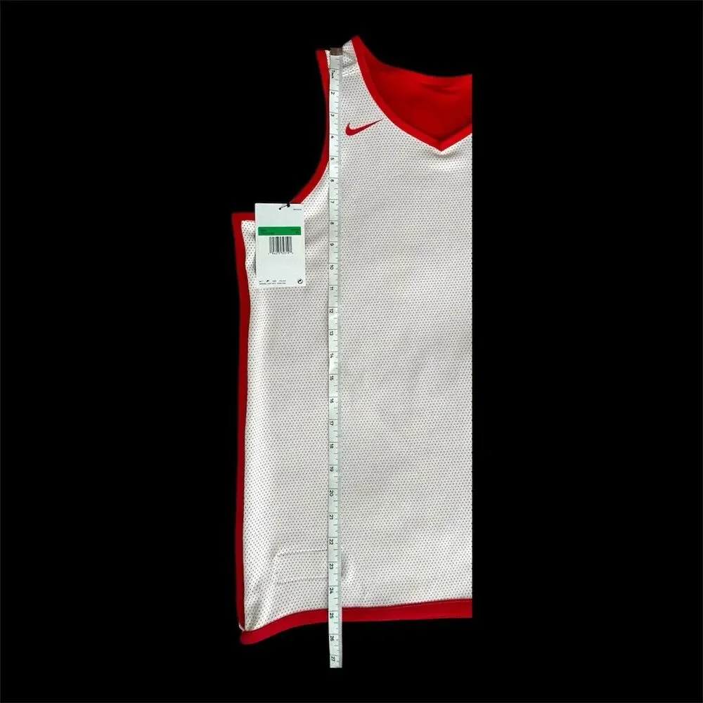 NWT Nike Kids XL Reversible Basketball Jersey Red/White Mesh CQ4370-658